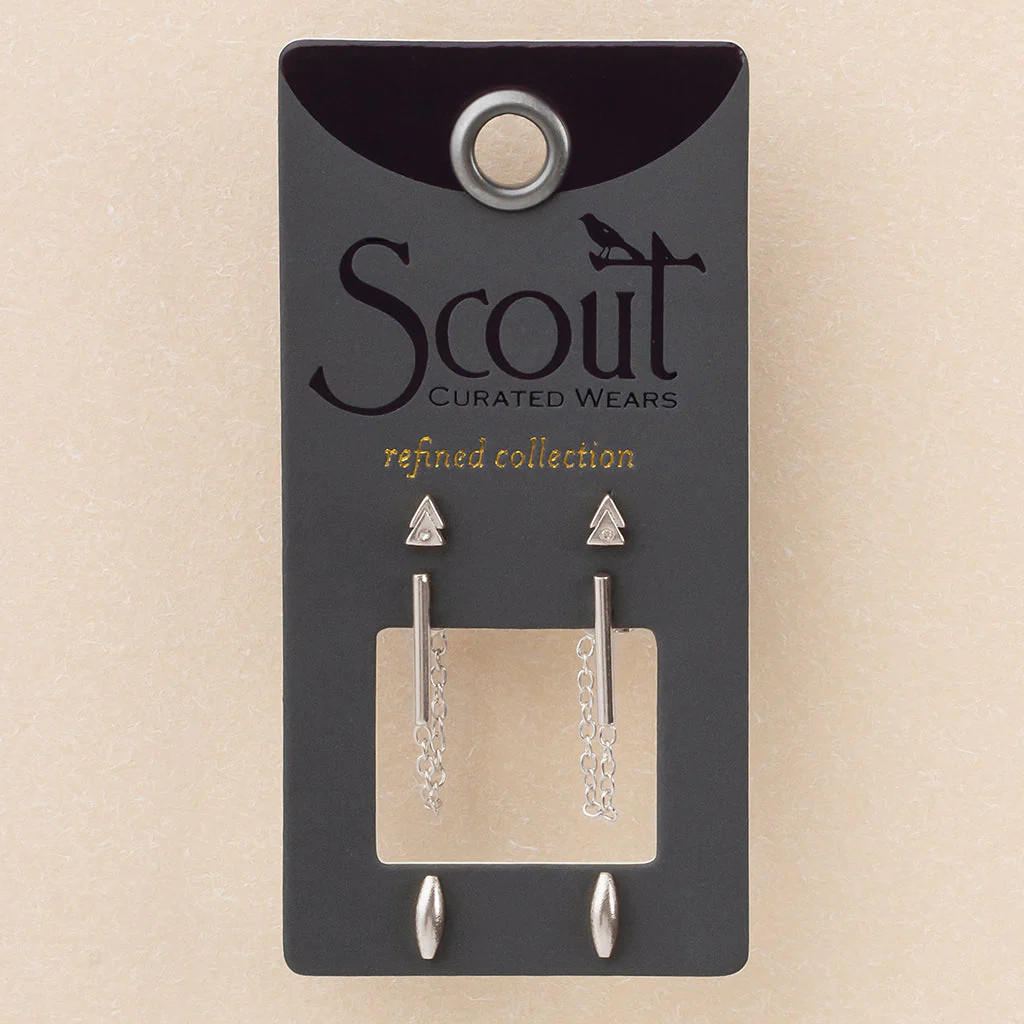 Scout Refined Stud Trio