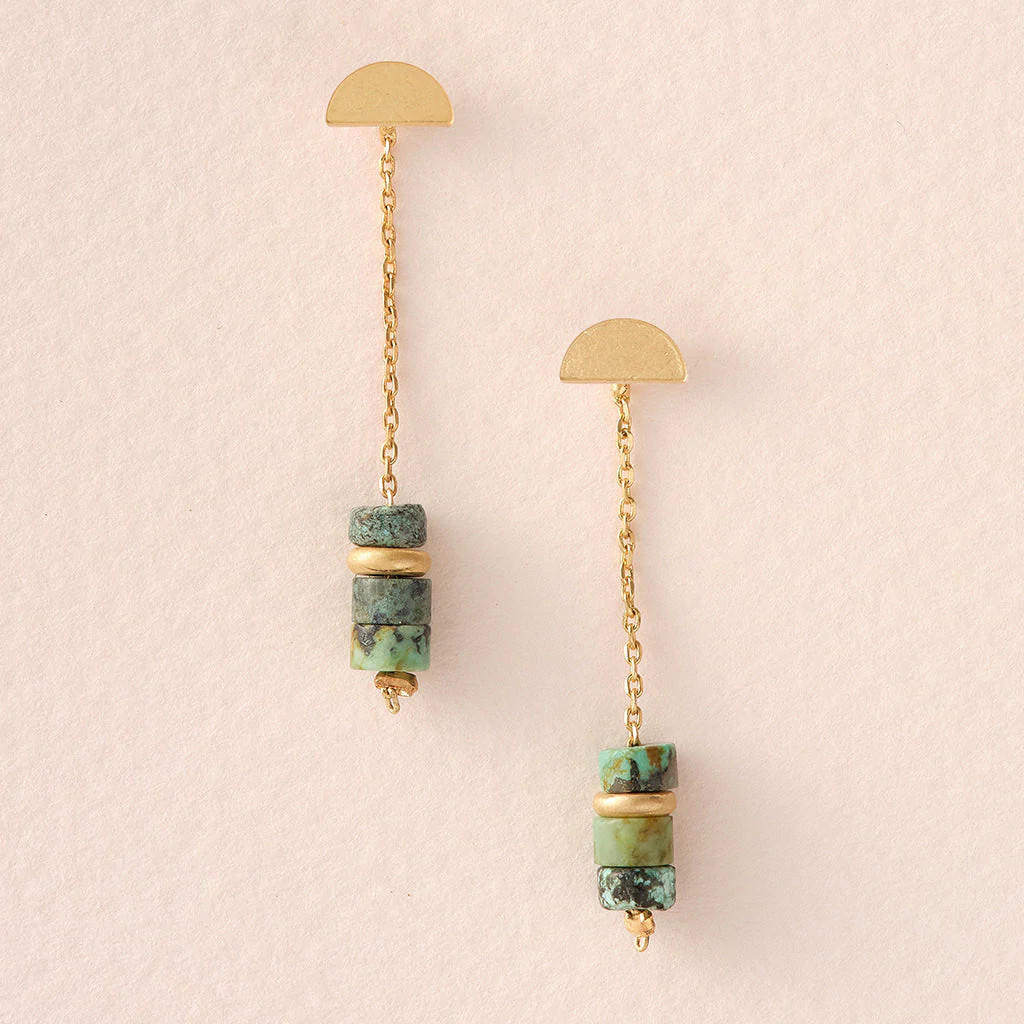 Scout Stone Meteor Thread/Jacket Earring