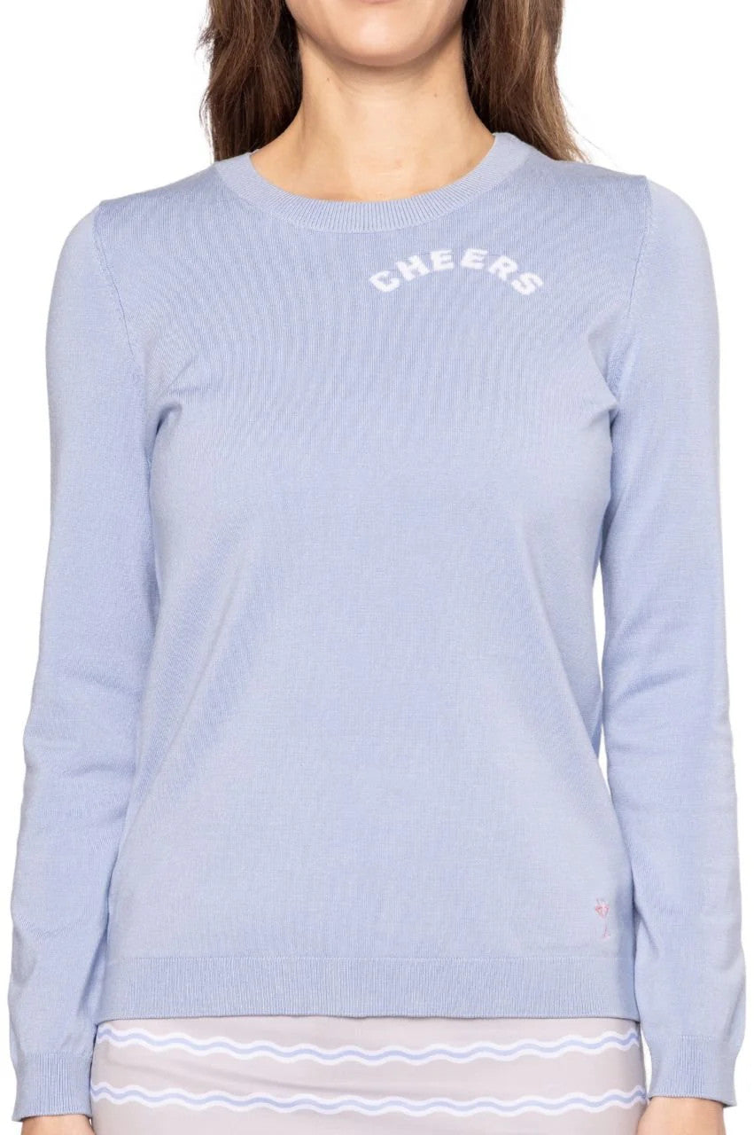 Golftini Women's Cheers Crew Neck Sweater